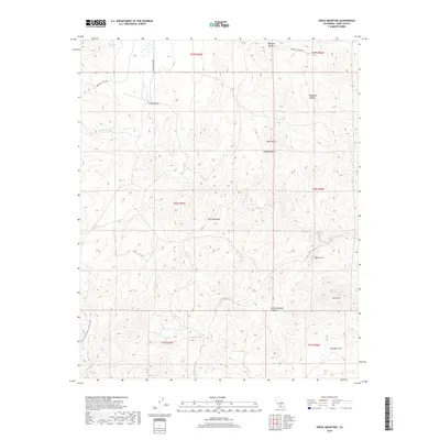 2018 Map of Cross Mountain, 2018 Print
