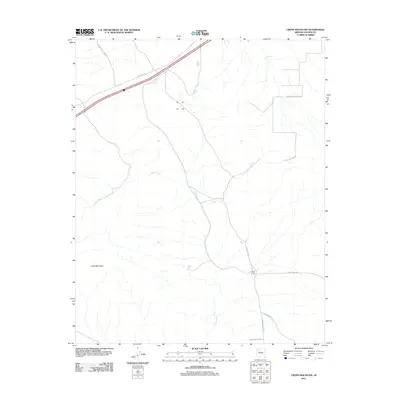 2011 Map of Cross Mountain, 2011 Print