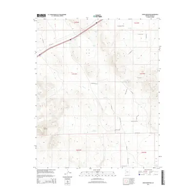 2014 Map of Cross Mountain, 2014 Print