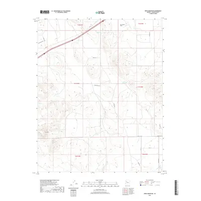 2018 Map of Cross Mountain, 2018 Print