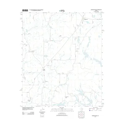 2012 Map of Cross Roads, 2012 Print