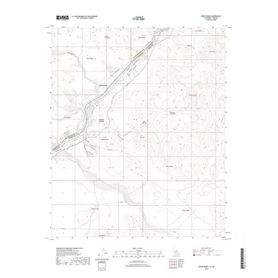 2018 Map of Cross Roads, 2018 Print