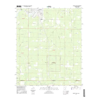 2017 Map of Crossett South, 2017 Print