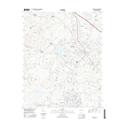 2016 Map of Crossville, 2016 Print