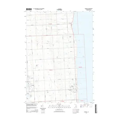 2014 Map of Croswell, 2014 Print