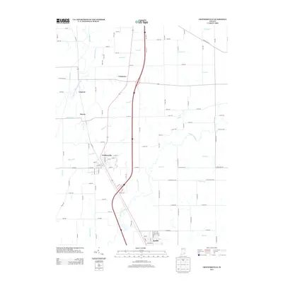 2013 Map of Crothersville, 2013 Print
