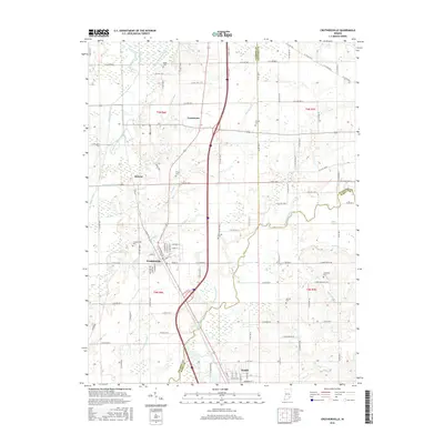 2016 Map of Crothersville, 2016 Print