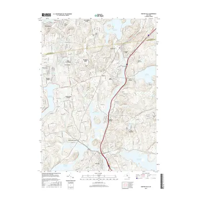 2016 Map of Croton Falls, 2016 Print