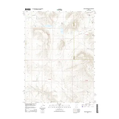 2014 Map of Crouse Reservoir, 2014 Print