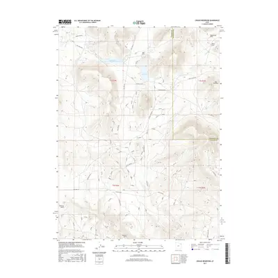 2017 Map of Crouse Reservoir, 2017 Print