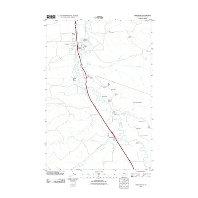 2011 Map of Crow Agency, 2011 Print