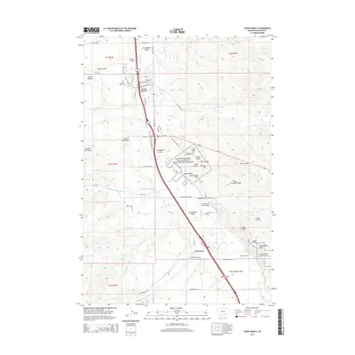 2014 Map of Crow Agency, 2014 Print