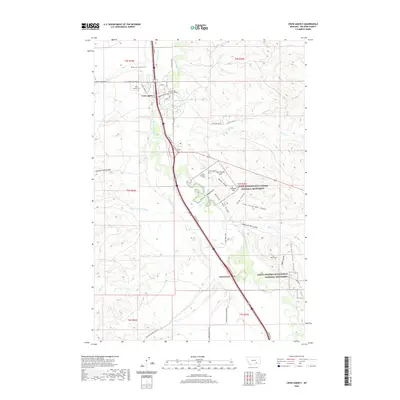 2020 Map of Crow Agency, 2020 Print