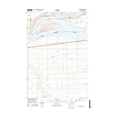 2013 Map of Crow Butte, 2013 Print