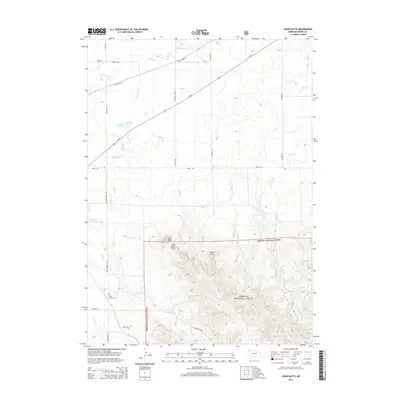 2014 Map of Crow Butte, 2014 Print