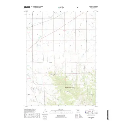 2017 Map of Crow Butte, 2017 Print