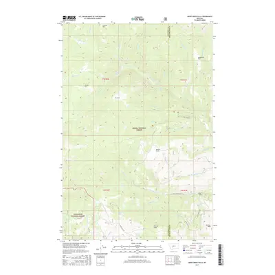 2017 Map of Crow Creek Falls, 2017 Print