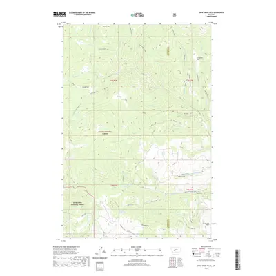 2020 Map of Crow Creek Falls, 2020 Print