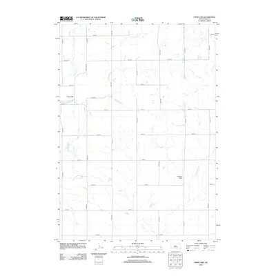 2012 Map of Crow Lake, 2012 Print