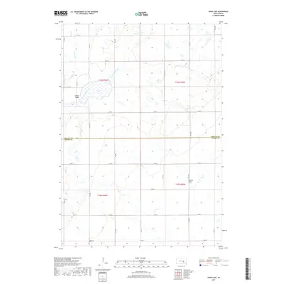 2017 Map of Crow Lake, 2017 Print