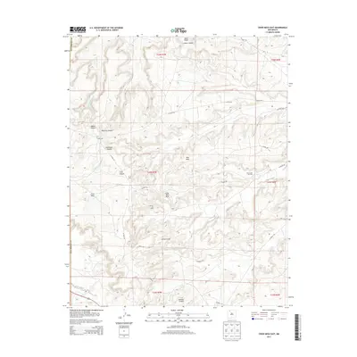 2013 Map of Crow Mesa East, 2013 Print
