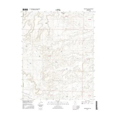 2017 Map of Crow Mesa East, 2017 Print