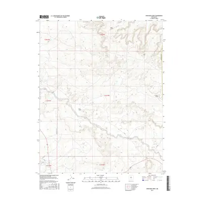2017 Map of Crow Mesa West, 2017 Print