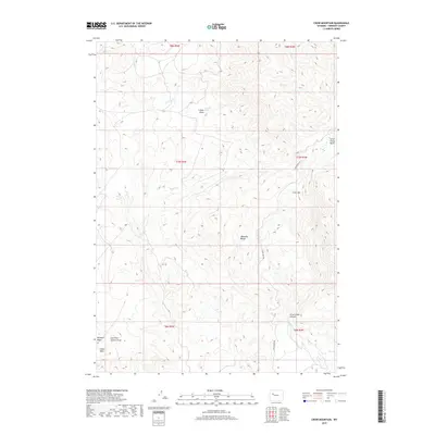 2017 Map of Crow Mountain, 2017 Print