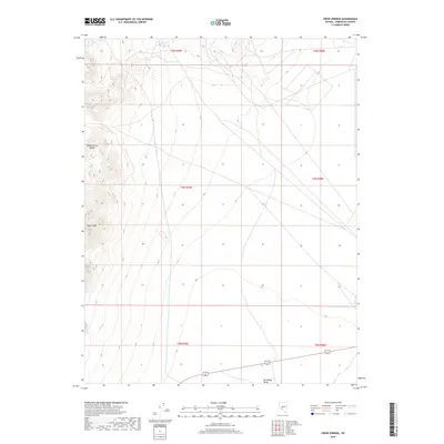 2018 Map of Crow Springs, 2018 Print