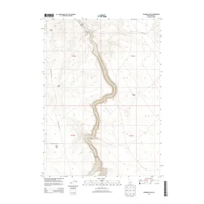 2013 Map of Crowbar Gulch, 2013 Print