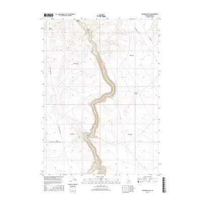 2017 Map of Crowbar Gulch, 2017 Print