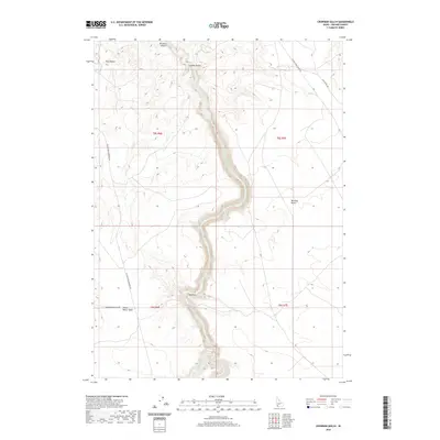 2020 Map of Crowbar Gulch, 2020 Print