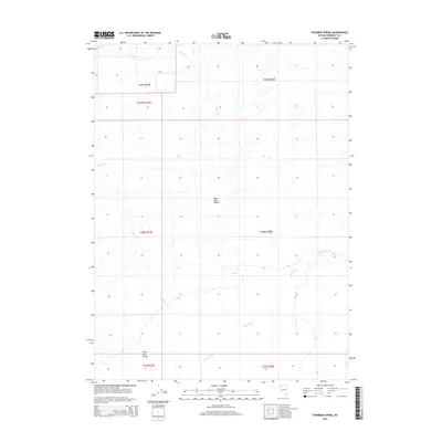 2015 Map of Crowbar Spring, 2015 Print