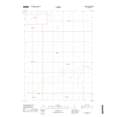 2018 Map of Crowbar Spring, 2018 Print