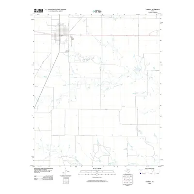 2010 Map of Crowell, 2010 Print