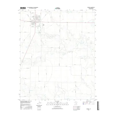 2016 Map of Crowell, 2016 Print