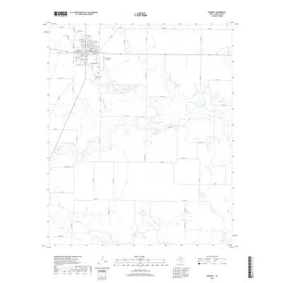 2019 Map of Crowell, 2019 Print