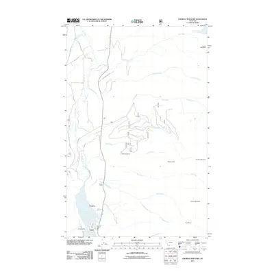 2011 Map of Crowell Mountain, 2011 Print