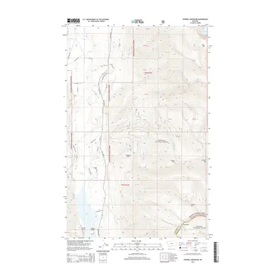 2014 Map of Crowell Mountain, 2014 Print