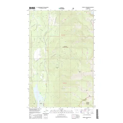 2017 Map of Crowell Mountain, 2017 Print