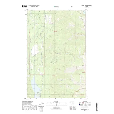 2020 Map of Crowell Mountain, 2020 Print
