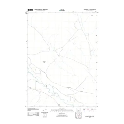 2012 Map of Crowheart Butte, 2012 Print