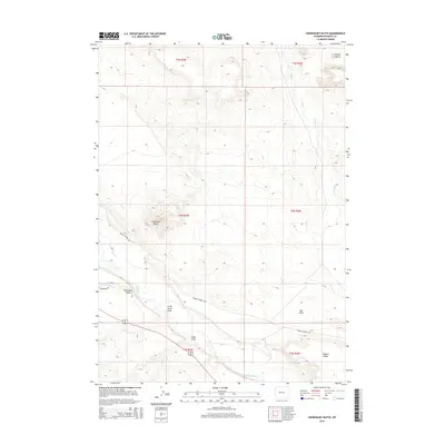 2015 Map of Crowheart Butte, 2015 Print