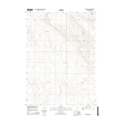 2015 Map of Crowheart NE, 2015 Print