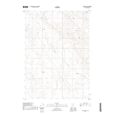 2017 Map of Crowheart NE, 2017 Print