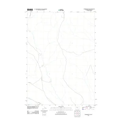 2012 Map of Crowheart NW, 2012 Print
