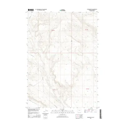2015 Map of Crowheart NW, 2015 Print