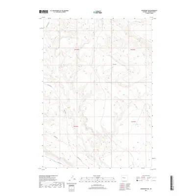 2017 Map of Crowheart NW, 2017 Print