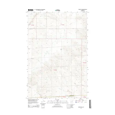 2014 Map of Crowley Dam, 2014 Print