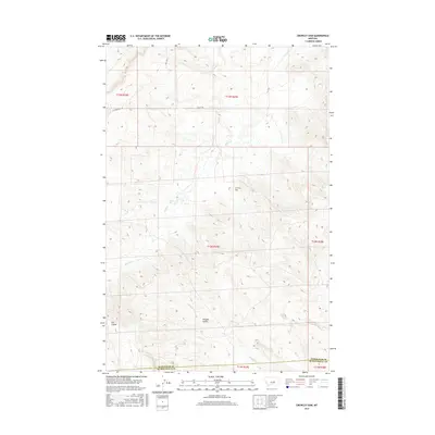 2017 Map of Crowley Dam, 2017 Print